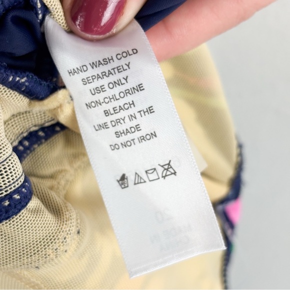 NWT Swimsuits For All Floral Twist Front Plunge Neck One Piece Sz 20 - Picture 12 of 12